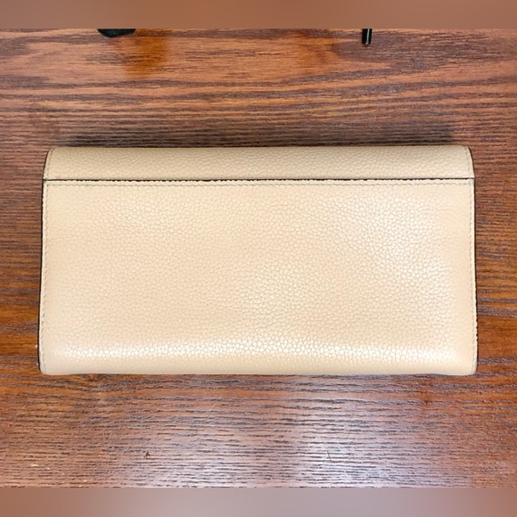 GIVENCHY Long Fold Over Leather Wallet Tan - Picture 3 of 15